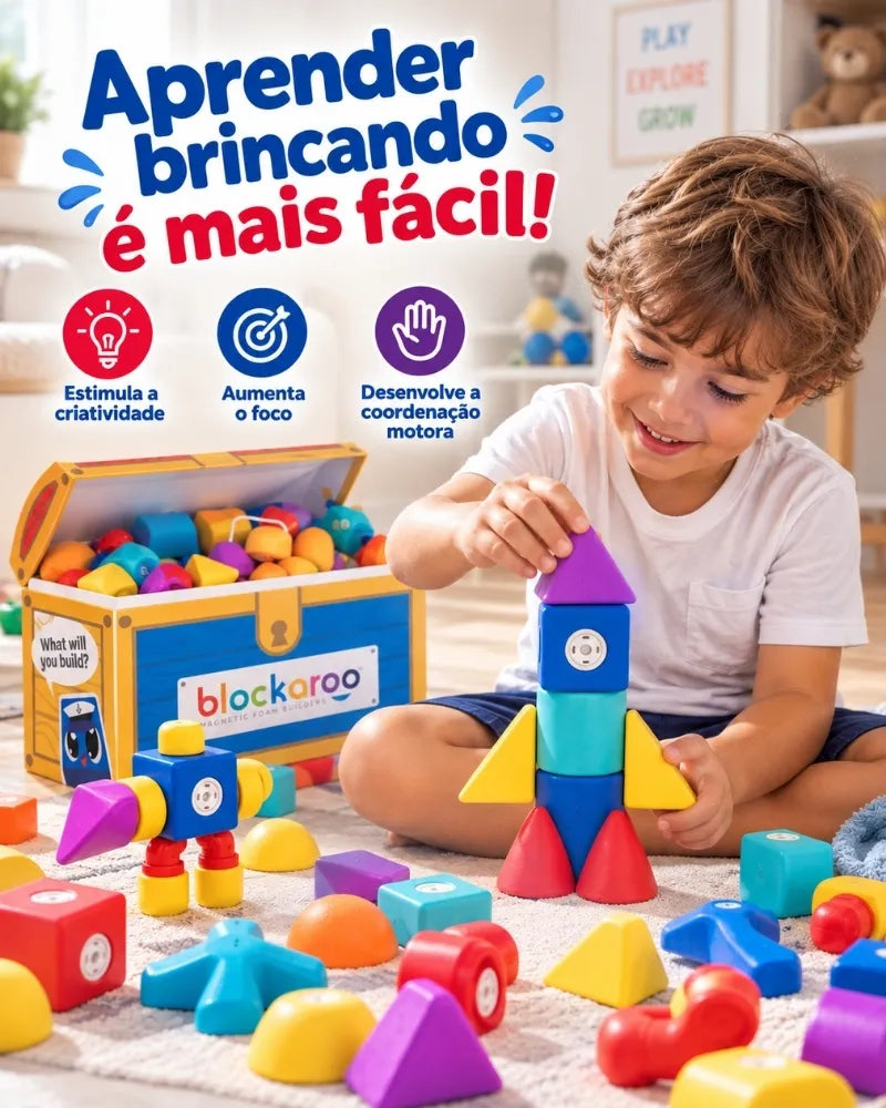 Blockaroo™ – Blocos Magnéticos Educativos