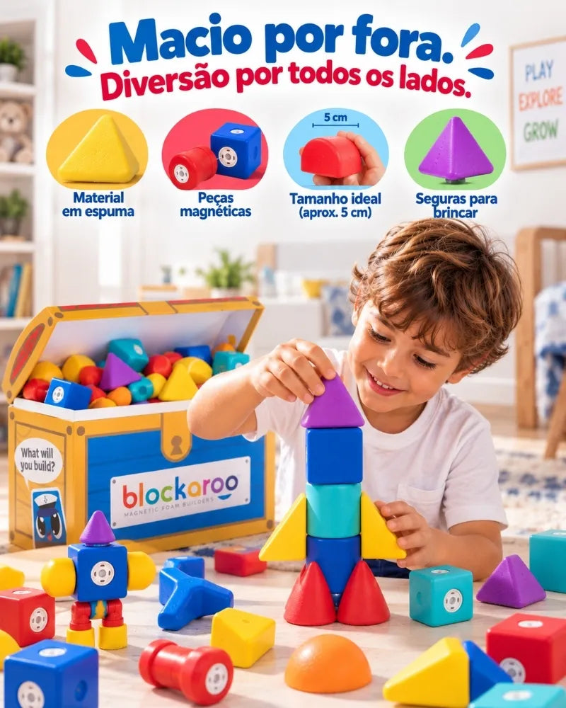 Blockaroo™ – Blocos Magnéticos Educativos