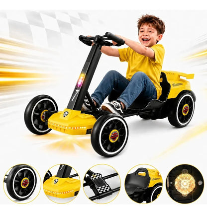 Mini Kart Elétrico Infantil 12v Música Led