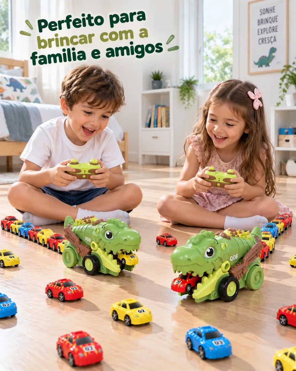 DinoMax™ – Jogo Interativo | Kit 2 Dinossauros + 2 Controles