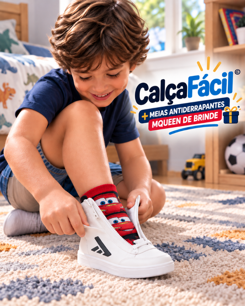 CalçaFácil© — Tênis que a Criança Calça Sozinha
