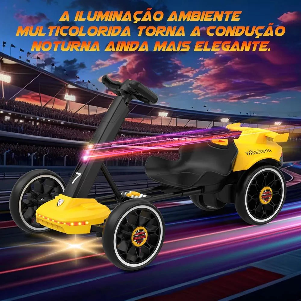 Mini Kart Elétrico Infantil 12v Música Led