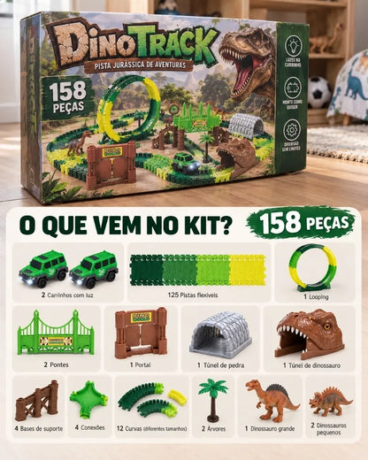 DinoTrack™ – Aventura Jurássica 158 Peças
