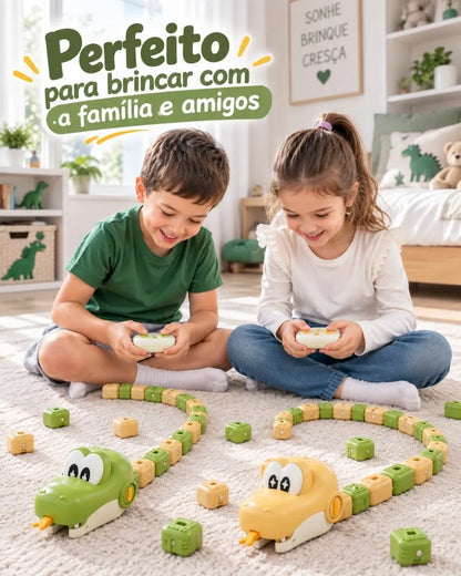 SnakeFun™ – Jogo Interativo | Kit 2 Cobrinhas + 2 Controles
