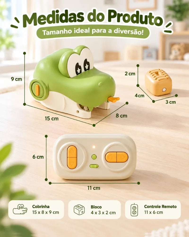 SnakeFun™ – Jogo Interativo | Kit 2 Cobrinhas + 2 Controles