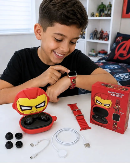 SmartKid™ — Kit Smartwatch + Fones e 2 Pulseiras