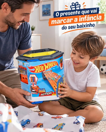 SpeedWheels™ — Pista de Corrida com 5 Carrinhos