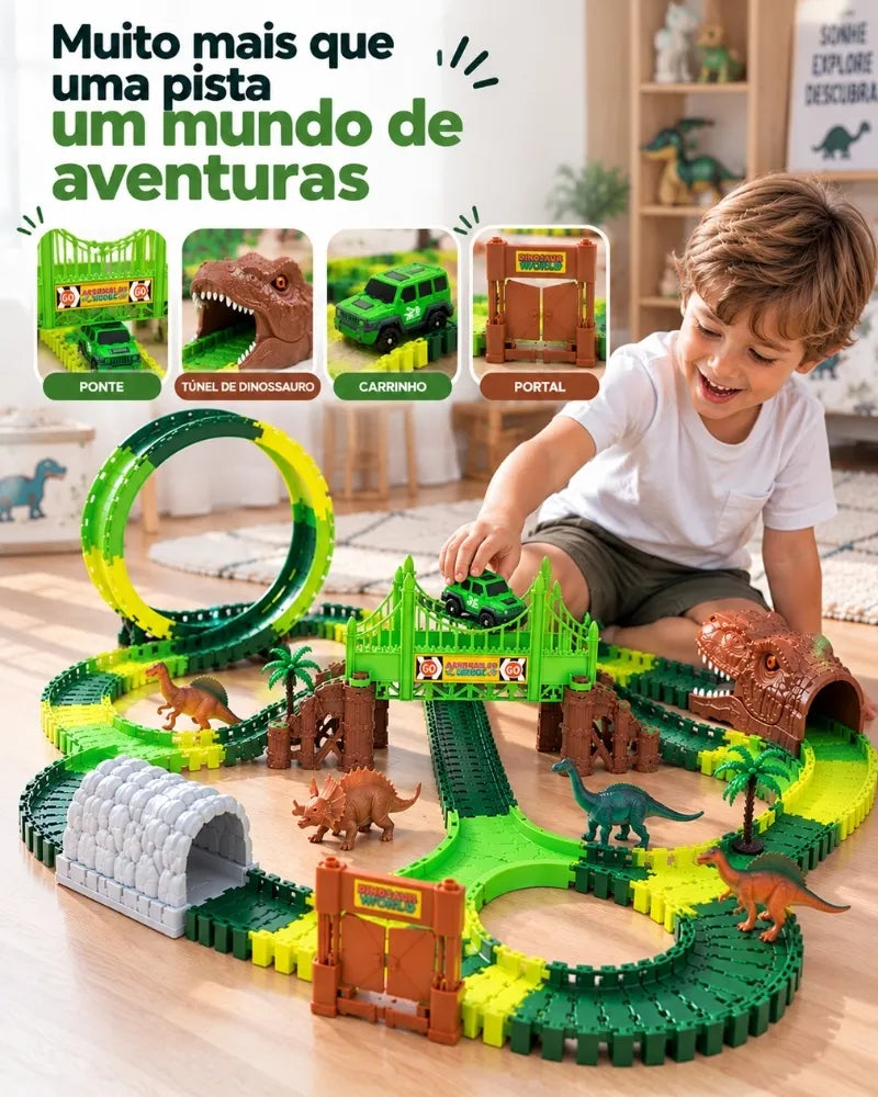 DinoTrack™ – Aventura Jurássica 158 Peças