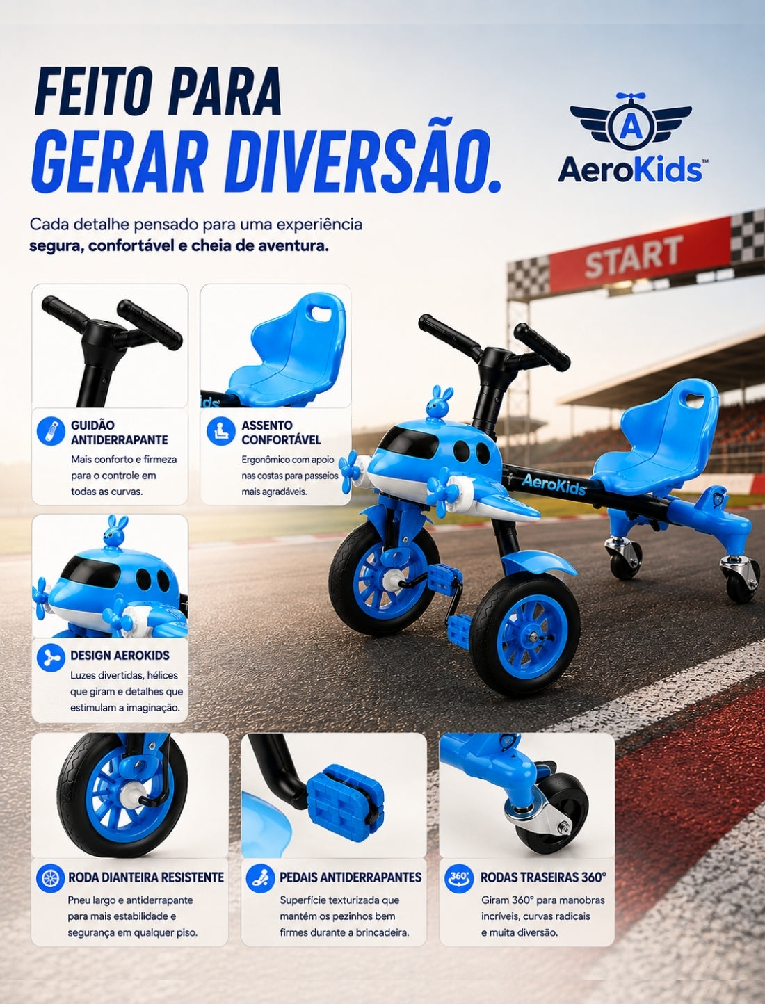 Quadriciclo AeroKids© – Aventuras Sobre Rodas