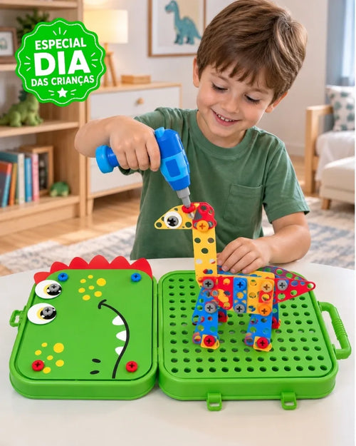 DinoCraft™ – Kit Maleta de Construção Criativa