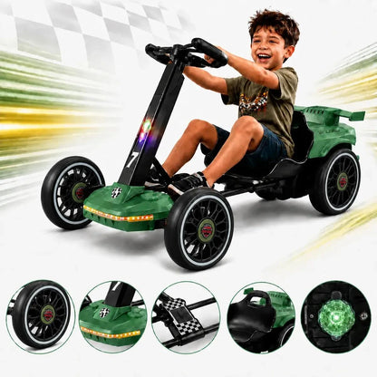 Mini Kart Elétrico Infantil 12v Música Led