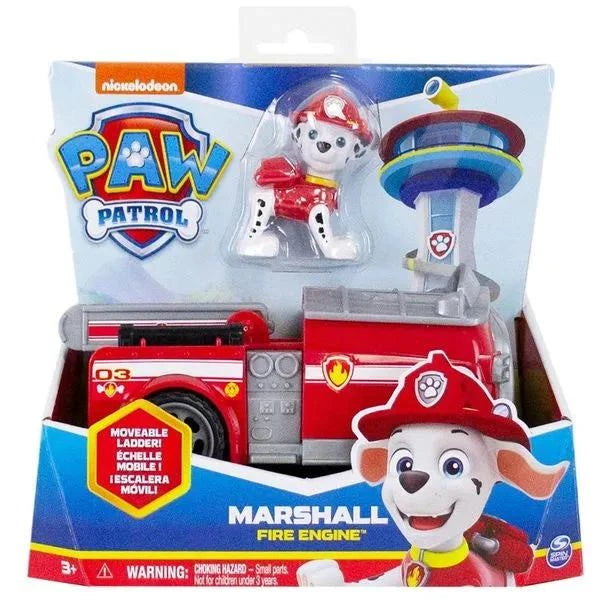 Conjunto de Carrinho e Figura - Patrulha Canina - Caminhão de Bombeiros - Marshall - Sunny