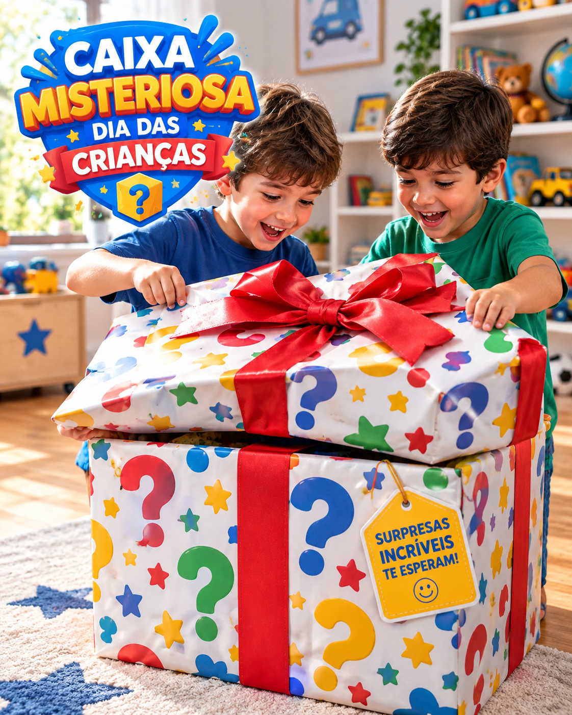 MegaCaixa™ – 5 Presentes Surpresa | Pague 3 Leve 5