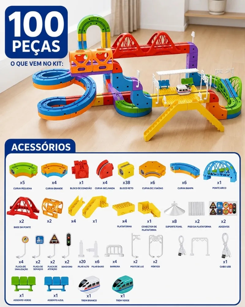 MagneticTrain™ – Pista Magnética de Aventuras