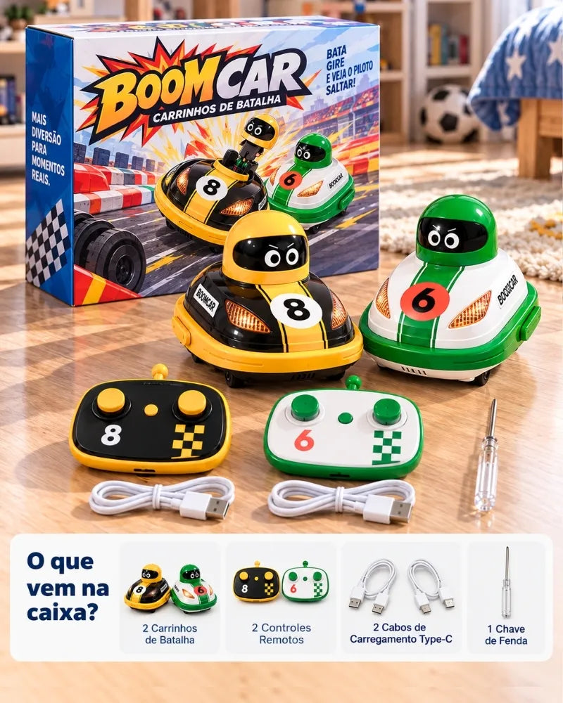 BoomCar™ — Carrinhos de Batalha | Kit 2 Jogadores