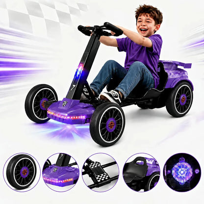 Mini Kart Elétrico Infantil 12v Música Led