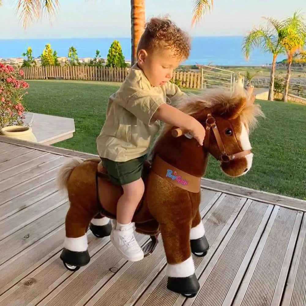 Cavalinho Ride-On Adventure – Brinquedo de Montaria com Movimento Mecânico