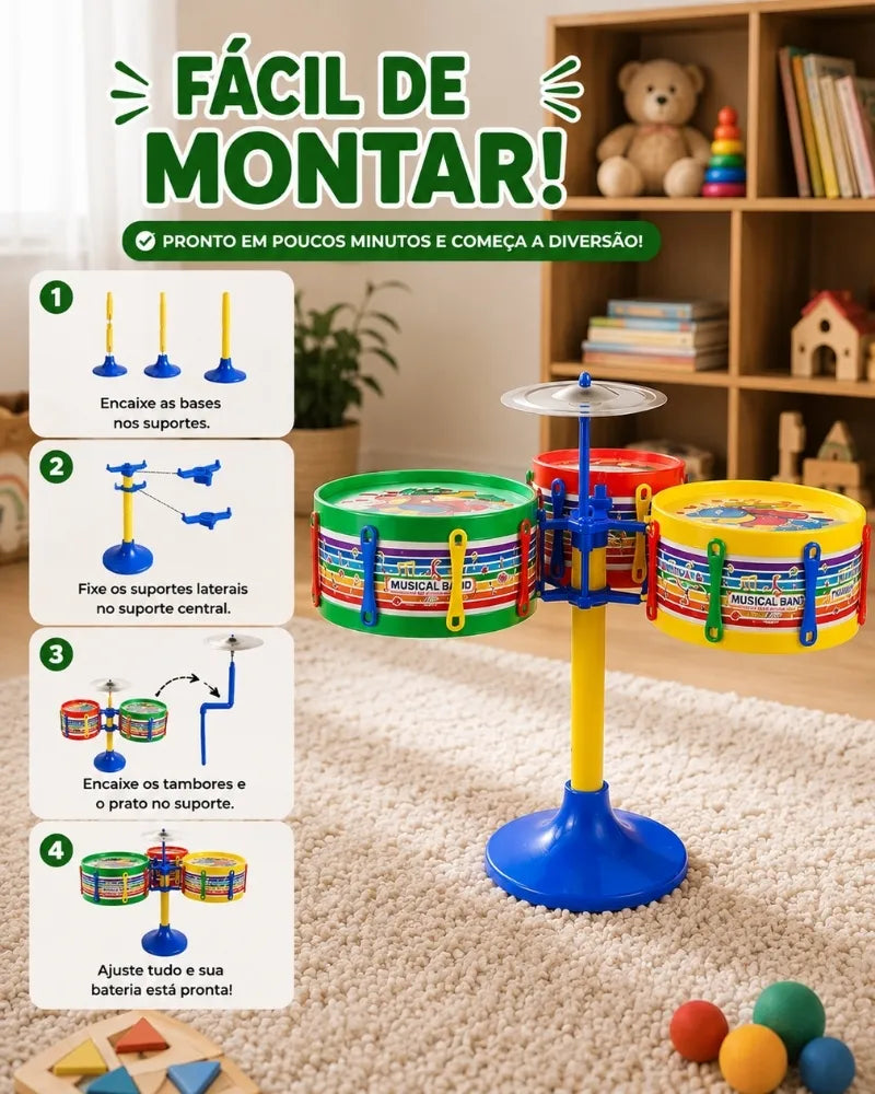 MiniBeat™ — Bateria Musical Infantil